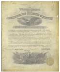 Theodore Roosevelt Military Appointment Signed as President, Appointing a Brigadier General -- Countersigned by William Taft as Secretary of War